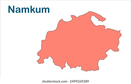 Namkum subdivision map, Ranchi District, Jharkhand state, Republic of India, Government of Jharkhand, Indian territory, Eastern India, politics, village, tourism