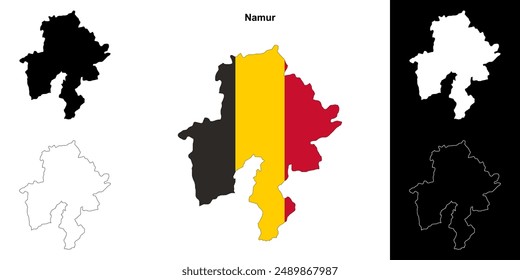 Landkarte der Provinz Namur