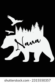 Nana Bear Eps Cortar Archivo Para Cortar Máquina