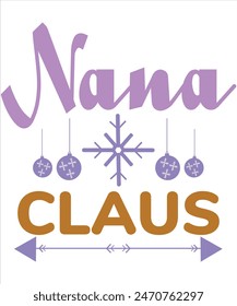 Nana Claus T-shirt, Vector File