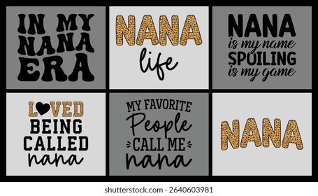 Nana life t shirt design