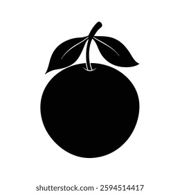 Nance Fruit Silhouette Vector | Black and White Nance Fruit Illustration Design