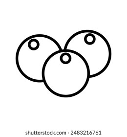 Icono de nance marca de logotipo lineal en blanco y negro