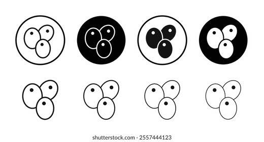 Nance icon logo sign set vector outline