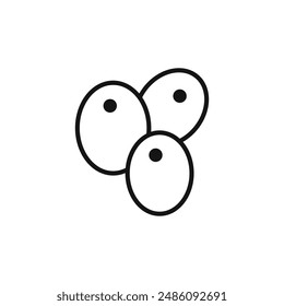 Icono de Nance logo signo Vector contorno