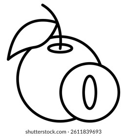 Nance icon Simple outline vector logo