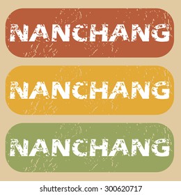 Nanchang on colored background