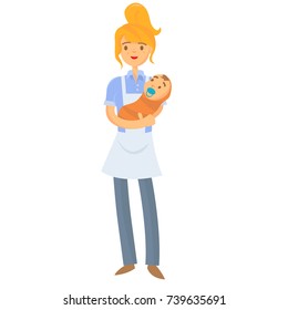 nanny with kid