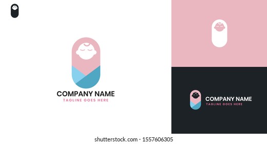 Nanny logo - All elements on this template are editable with vector software.