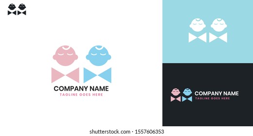Nanny logo - All elements on this template are editable with vector software.