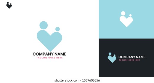 Nanny logo - All elements on this template are editable with vector software.