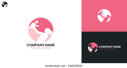 Nanny logo - All elements on this template are editable with vector software.