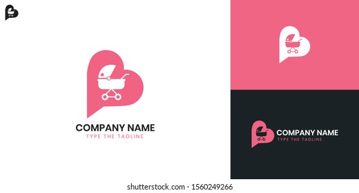 Nanny logo - All elements on this template are editable with vector software.