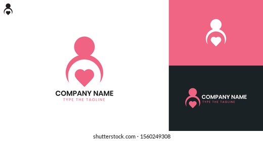 Nanny logo - All elements on this template are editable with vector software.