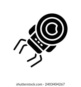 nano bot icon. vector glyph icon for your website, mobile, presentation, and logo design.