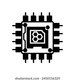 Nano Computer icon in vector. Logotype
