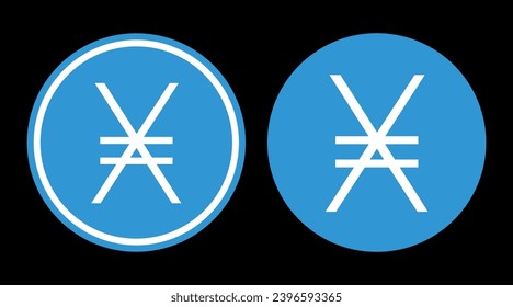 Nano cryptocurrency logo illustrations on abstract background. 3d illustrations.