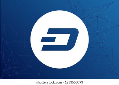 NANO cryptocurrency network vector illustration