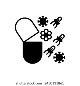 In: Nano Drugs Icon in Vektorgrafik. Firmenzeichen

