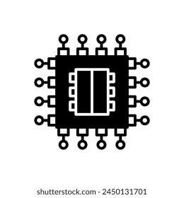 Nano Electronics icon in vector. Logotype
