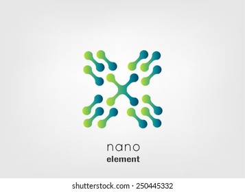 Nano icon,logo design template