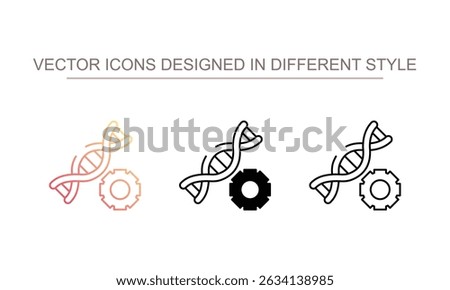 Nano Manipulation icon design with white background stock illustration