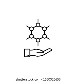 Nano medic icon. Element of future business thin line icon