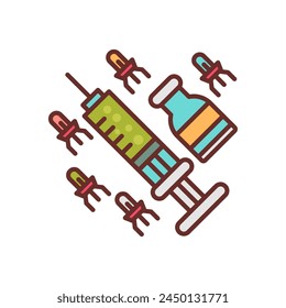 Nano Parasite icon in vector. Logotype
