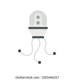 Nano robot icon. Flat illustration of nano robot vector icon isolated on white background