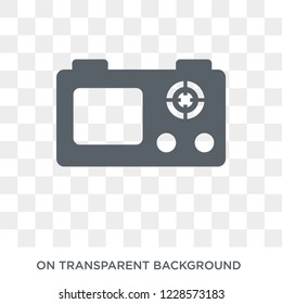 Nano sensor icon. Trendy flat vector Nano sensor icon on transparent background from Artificial Intelligence, Future Technology collection. 