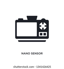nano sensor isolated icon. simple element illustration from artificial intellegence concept icons. nano sensor editable logo sign symbol design on white background. can be use for web and mobile