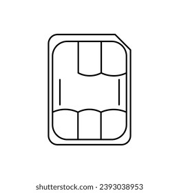 Nano Sim Card Symbol für Logo und mehr