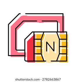 Nano sim card illustrating various sizes and integration into mobile communication technology, facilitating network connectivity and electronic device functionality