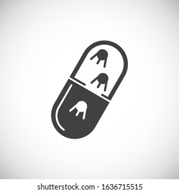 Nano tech related icon on background for graphic and web design. Creative illustration concept symbol for web or mobile app.