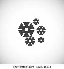Nano tech related icon on background for graphic and web design. Creative illustration concept symbol for web or mobile app.