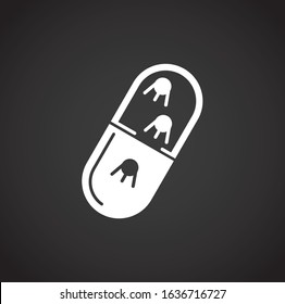 Nano tech related icon on background for graphic and web design. Creative illustration concept symbol for web or mobile app.