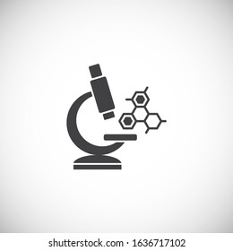 Nano tech related icon on background for graphic and web design. Creative illustration concept symbol for web or mobile app.
