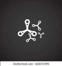 Nano tech related icon on background for graphic and web design. Creative illustration concept symbol for web or mobile app.