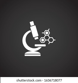 Nano tech related icon on background for graphic and web design. Creative illustration concept symbol for web or mobile app.