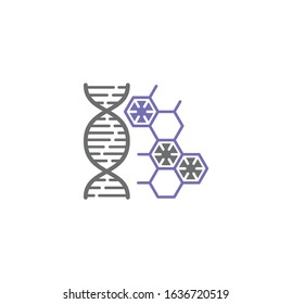 Nano tech related icon on background for graphic and web design. Creative illustration concept symbol for web or mobile app.