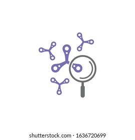 Nano tech related icon on background for graphic and web design. Creative illustration concept symbol for web or mobile app.