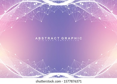 Nano technologies abstract background. Cyber technology concept. Artificial Intelligence, virtual reality bionics robotics global network microprocessor nano robots. Vector illustration, banner.