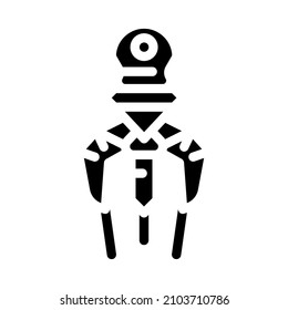 vectores de iconos de glifo de la tecnología nano. signo de tecnología nano. símbolo de contorno aislado ilustración negra