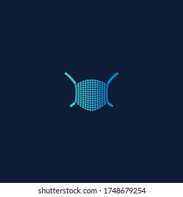 nano technology mask vector illustration