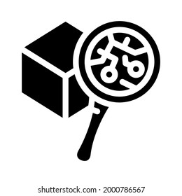 nano technology production glyph icon vector. nano technology production sign. isolated contour symbol black illustration