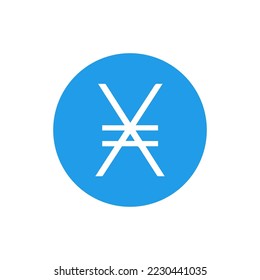 Nano (XNO) icon isolated on white background.