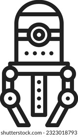 Nanobot Icon image. Suitable for mobile application.