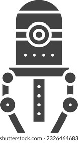 Imagen del icono de Nanobot. Adecuado para aplicaciones móviles.