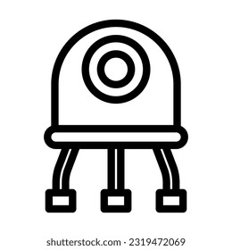 Nanobot Vector Thick Line Icon For Personal And Commercial Use.
