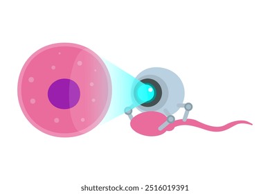 Los nanobots ayudan a la fertilización del esperma y del óvulo